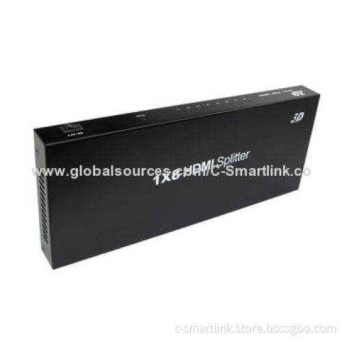 HDMI 1 x 8 Splitter, (HDMI®V 1.4), Supports Resolution of 2 x 4K, 3D, with HDCP